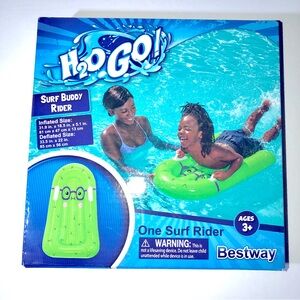 2/$16 NEW H2O GO Surf Buddy Rider Float Green 31.9” x 18.5” x 5.1”, Age 3+